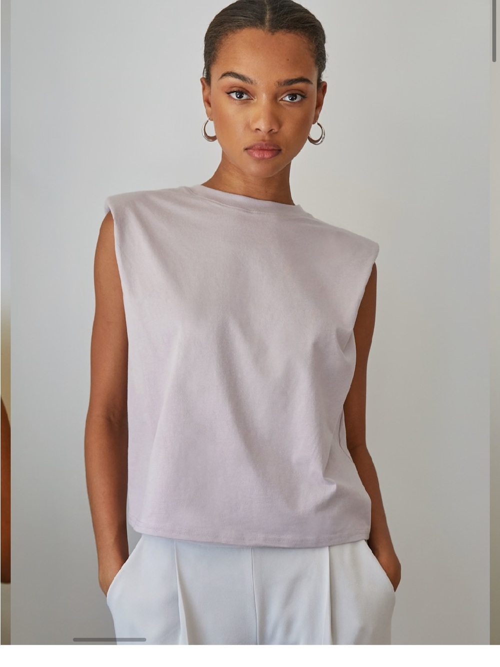 Artizia Babaton Shoulder Pad Tank